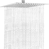 Fossa Rain Overhead Shower Square 304 Stainless Steel Rain Showers Overhead Wall Mounted, With Arm Fossa Home